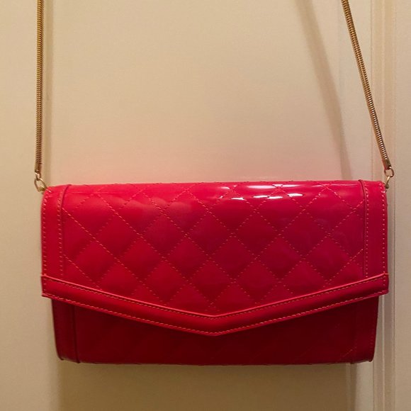 Red Clutch/Crossbody - Picture 1 of 4